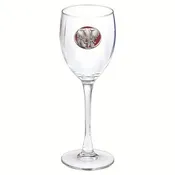 Elephant Emblem Wine Glass