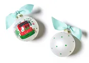 Away We Go Glass Ornament