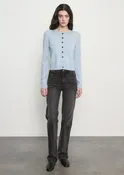 Cashmere Shrunken Cardigan | Pale Blue