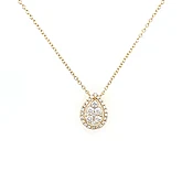 Diamond Pear shaped necklace