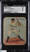 1933 Goudey Lou Gehrig #160 CGC 1 New York Yankees POP 3