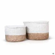 2-Tone Basketweave Planter
