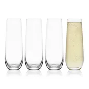Lana Set of 4 Stemless Flute Glasses