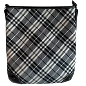 Burberry Blue Label Monotone Check Canvas Vintage Crossbody