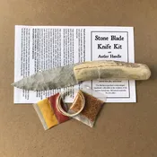 Deluxe Stone Blade Knife Kit with Antler Handle