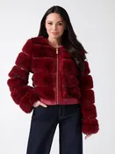 Arielle Cropped Faux-Fur Jacket