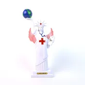 12" MEDIC LADY LIBERTY STATUE