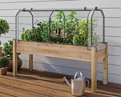 Cedar Planter (23" X 72" X 30"H) + Greenhouse & Bug Cover