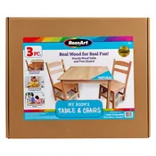 RoseArt My Room's Table & Chairs: Stylish Real Wood Furniture for Creative Spaces