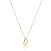 16" Necklace Gold - Love Small Gold Charm