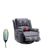 360 Degree Swivel Glider Recliner with vibrating massage and heat