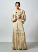 Aanya ivory jacket and pant set