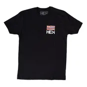 HAWAIIAN FLAG TEE IN BLACK