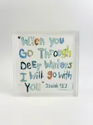 Acrylic Block Isaiah Blue