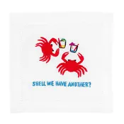 August Morgan Embroidered Cocktail Napkins