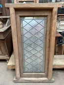 24″ Small Stained Glass Wood Window