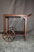 Oak Arts and Crafts Cart
