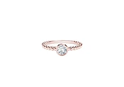 The Forevermark Tribute&amp;trade;  Collection Round Diamond=0.26 Stackable Ring