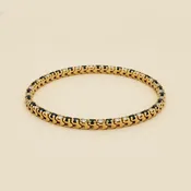 14K Alternating Sapphire & Diamond Bracelet