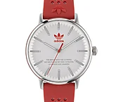 Adidas Unisex Code One AOSY23024 White Dial Red Strap Watch 38mm NEW