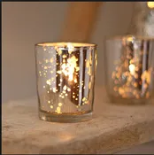 Mercury Glass Votives — Milestones