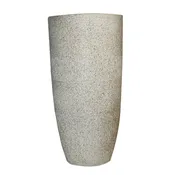 22" Tall Beige Fiberstone Planter | Vintage Home