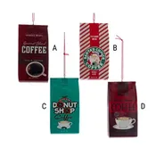 Coffee Bag Ornament, Assorted and Sold Separately