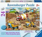 24pc Floor Puzzle Construction Fun