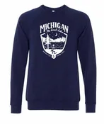 Michigan Shield Triblend Fleece - Unisex