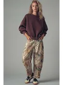 Boho Patchwork Wide Leg Pants