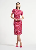 Ruched Waist Knit Midi Dress