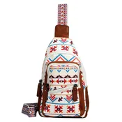Aztec Indie Canvas Sling Bag