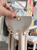3 Pair Hoop Earring Set