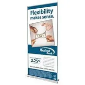 39" Retractable Banner Stand, 78" Tall Graphic and Case