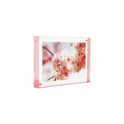 4x6 Rose Color Edge Magnet Frame