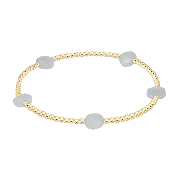 Enewton Admire Small 2mm Gemstone Gold Bracelet - Aquamarine