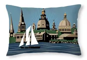 Annapolis Steeples and Cupolas Serenity - Throw Pillow