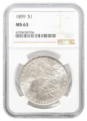 1899 Morgan Dollar NGC MS-63 - Rarcoa | Rare Coin Company of America, Inc