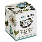 49 And Market Vintage Artistry Moonlit Garden Washi Tape-Sticker Roll