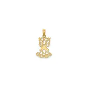 100% Gemini Pendant  (14K)