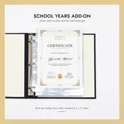 8.5 x 11 School Years Memory Binder Sheet Protectors for 8.5 x 11 Documents (Set Of 10)