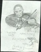Ralph Dyer Artwork : Scott 2564 Jack Benny, Violin, Cats