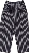 45rpm 45R JAPAN. Navy Striped Tuck Pants