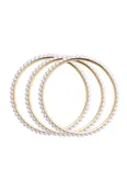 Canvas Lacey Pearl Bangles Set of 3