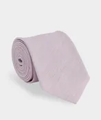 Solid Linen Woven Kennedy Tie