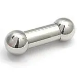 0g Internally Threaded Steel Straight Barbell — Price Per 1