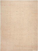 Large Modern Subtly Accented Neutral Cream Rug 12356