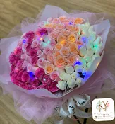 99枝混色玫瑰｜ 99 Mix Color Roses Bouquet(Pre-Order)