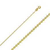 18k Yellow Gold Rolo (cable) Link Chain 0.7mm  16 Inches