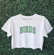 Birds Outline Crop Top